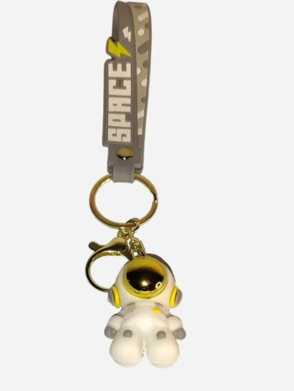 Blue, Gray, Pink & Black Space Astronaut Keychains